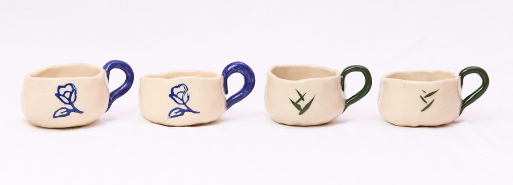 Four teacups
