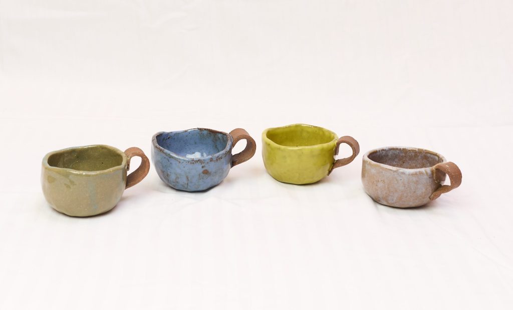 Four little mugs